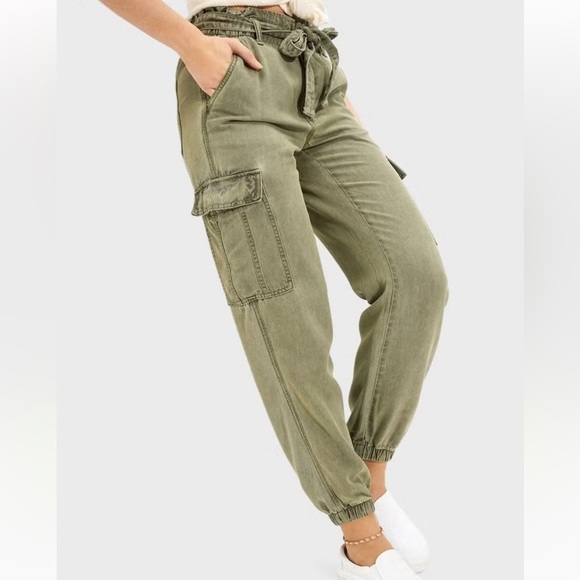 American Eagle Outfitters Pants - American Eagle Cargo Jogger Olive Green - 4